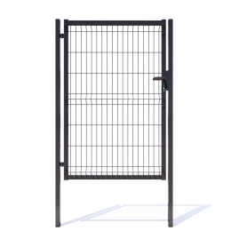 Nylofor 3D Essential Pedestrian Left Open Swing Gate Anthracite 1